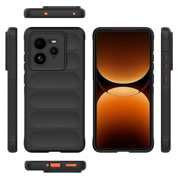 Coque de protection antichoc en TPU souple pour Realme GT 7 Pro 5G - Noir