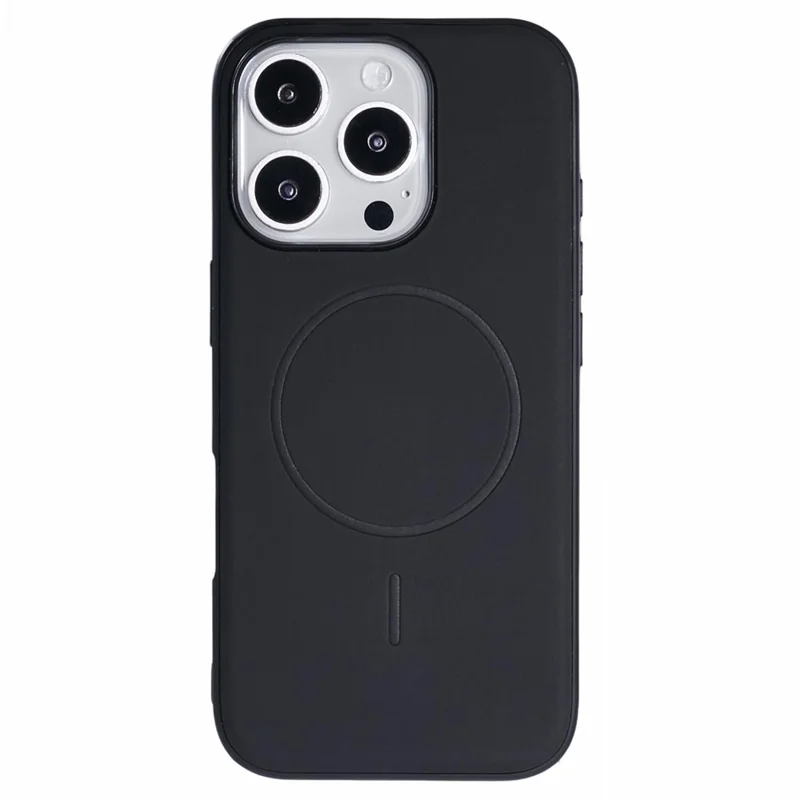 X-LEVEL For iPhone 16 Pro Case Compatible with MagSafe PC+TPU+PU Phone Back Cover - Black