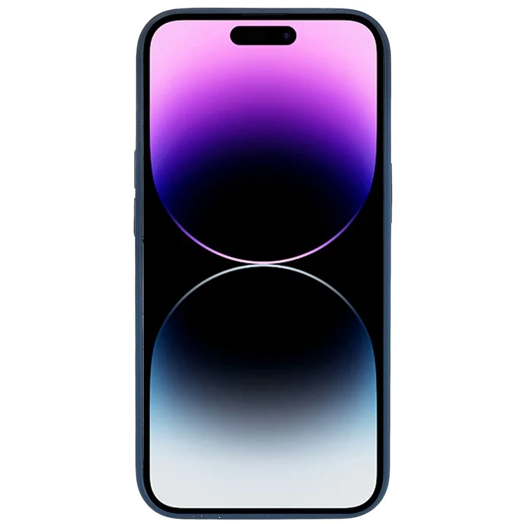 Anti-Fall Phone Case for iPhone 14 Pro Max Magnetic Silicone Case Anti-Scratch Protective Phone Cover - Blue