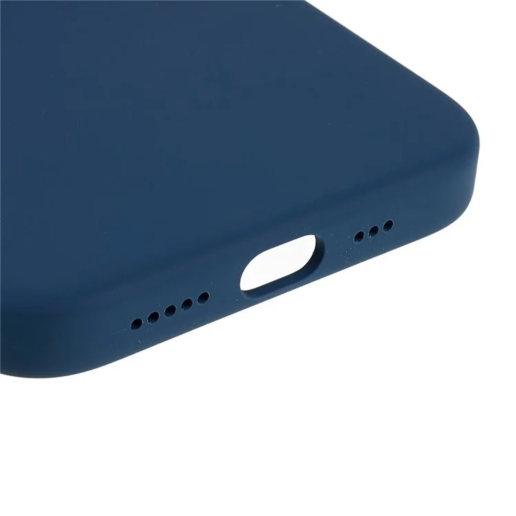 Anti-Fall Phone Case for iPhone 14 Pro Max Magnetic Silicone Case Anti-Scratch Protective Phone Cover - Blue