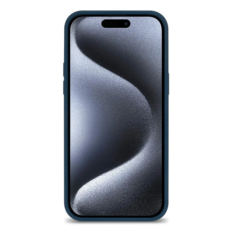 Coque pour iPhone 14 Pro antichoc en silicone souple - Bleu