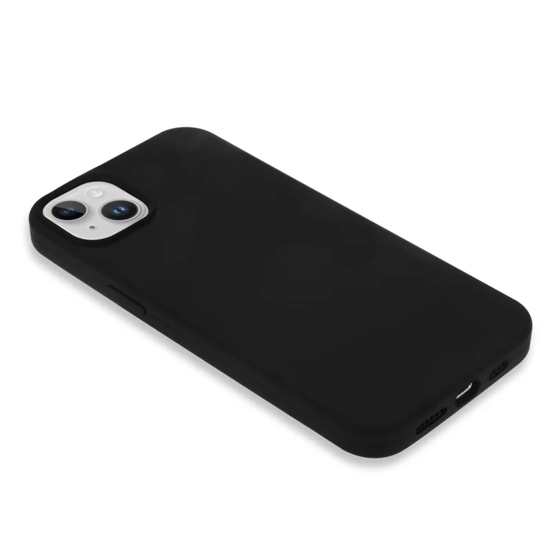Capa para iPhone 14 à prova de choque, de silicone macio - Preta
