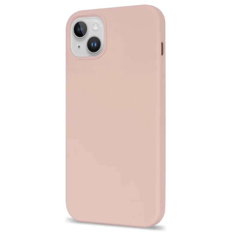 For iPhone 14 Case Shockproof Soft Silicone Phone Cover - Light Pink