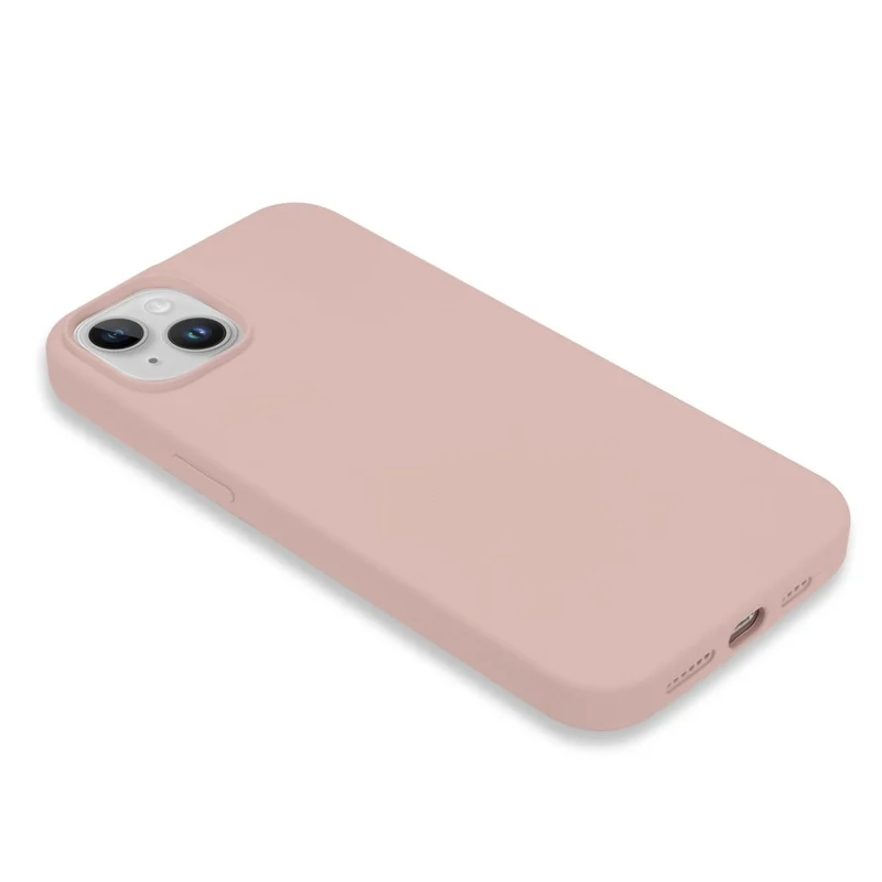 For iPhone 14 Case Shockproof Soft Silicone Phone Cover - Light Pink
