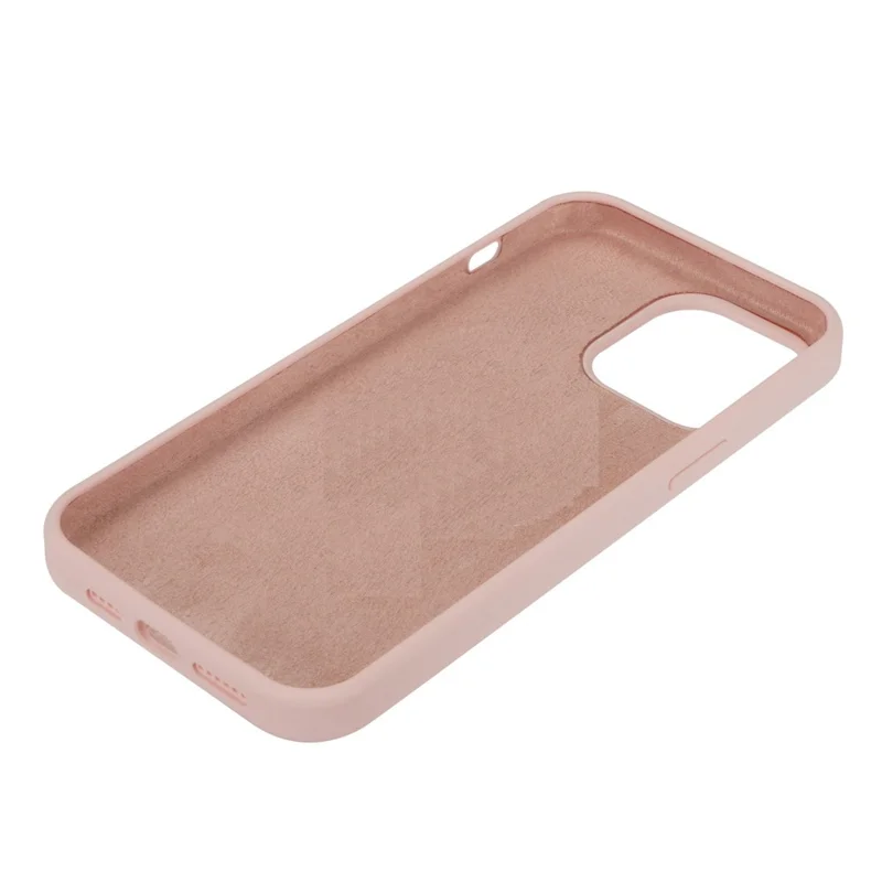 For iPhone 14 Case Shockproof Soft Silicone Phone Cover - Light Pink