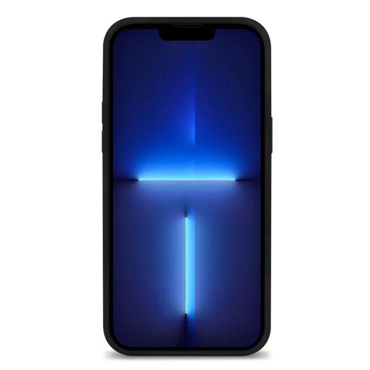 Funda para iPhone 13 Pro a prueba de golpes de silicona suave - Negro