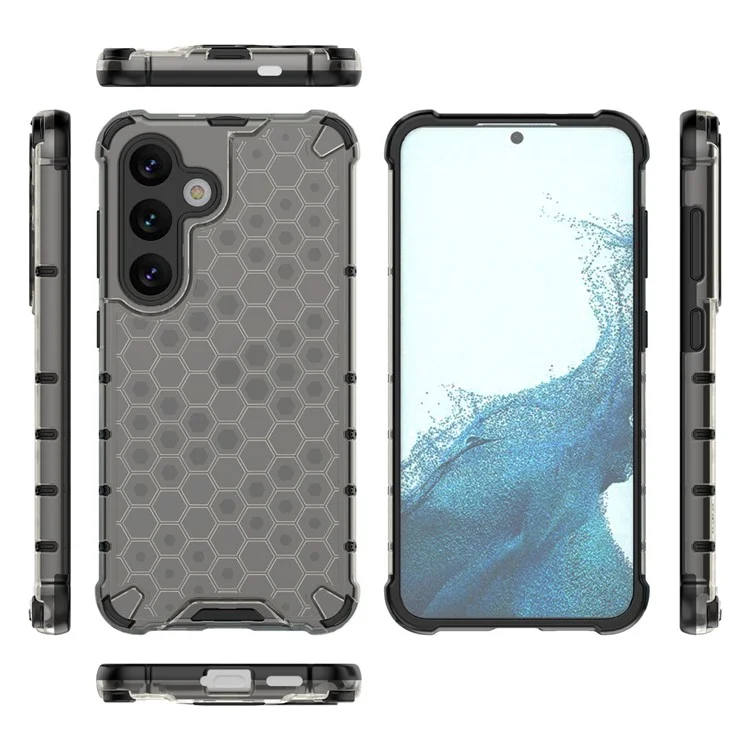 Capa para Samsung Galaxy A26 5G PC+TPU Forma de favo de mel - Preto