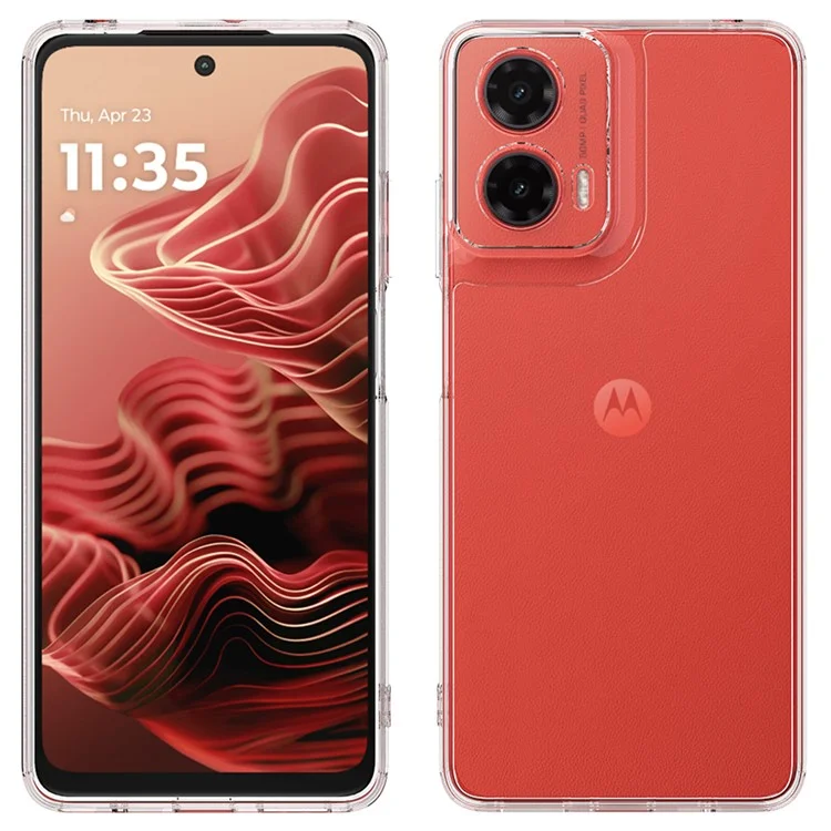 Für Motorola Moto G35 5G Klare Handyhülle TPU+Acryl stoßfeste Handyrückseite