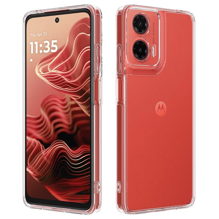 Für Motorola Moto G35 5G Klare Handyhülle TPU+Acryl stoßfeste Handyrückseite