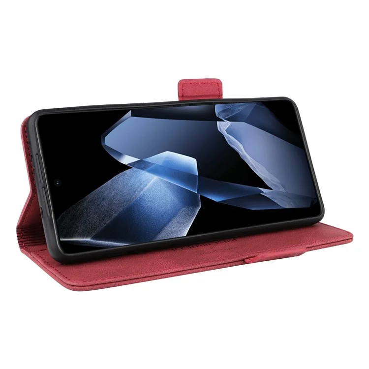 Für OnePlus 13 Hülle Leder Brieftasche Flip Handyhülle mit Hardware-Dekor - Rose