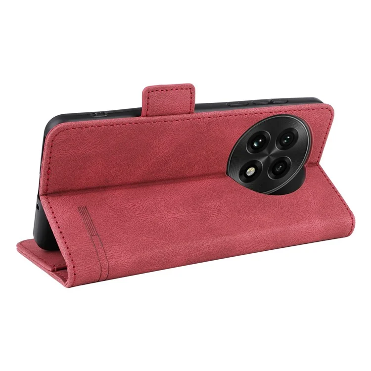 Für OnePlus 13 Hülle Leder Brieftasche Flip Handyhülle mit Hardware-Dekor - Rose
