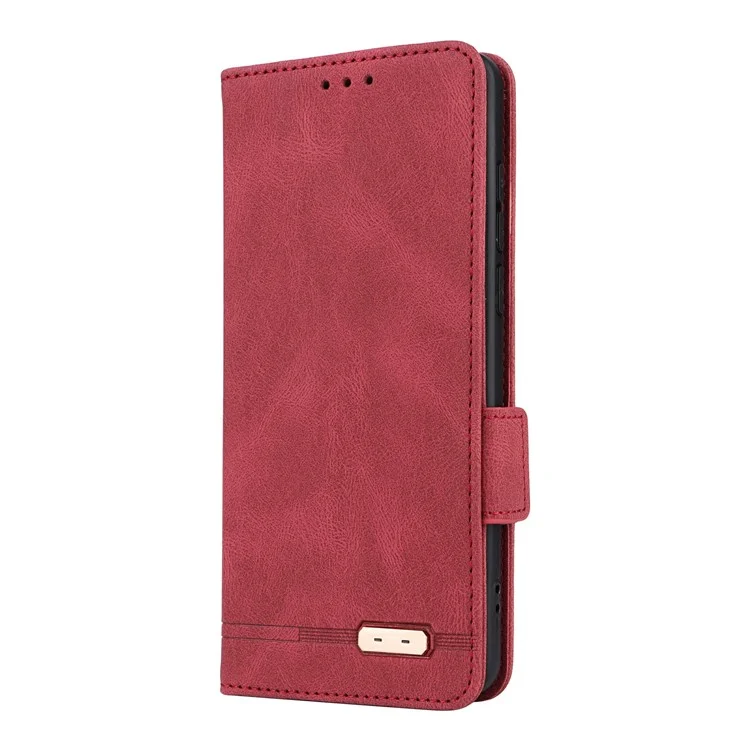 Für OnePlus 13 Hülle Leder Brieftasche Flip Handyhülle mit Hardware-Dekor - Rose