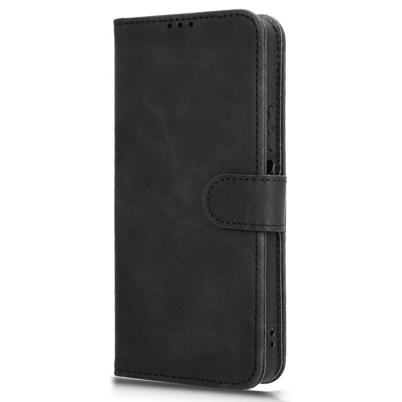 Étui en cuir pour Blackview Shark 9 5G, sensation de peau, anti-chute, portefeuille, étui à rabat pour téléphone - Noir