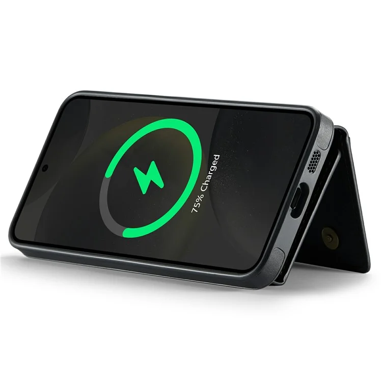 Funda para Samsung Galaxy S25+ de la serie MAGKING K2 compatible con MagSafe, de PC+TPU+PU - Negro