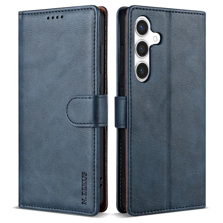 N.BEKUS CSJ-001 Custodia a portafoglio in pelle PU per Samsung Galaxy A36 5G - Blu