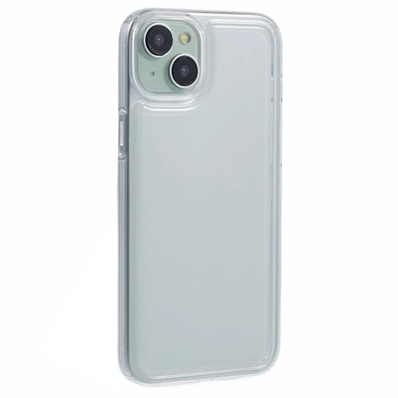 Coque pour iPhone 15 en TPU souple et transparent avec protection airbag.