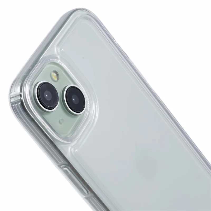 Coque pour iPhone 15 en TPU souple et transparent avec protection airbag.