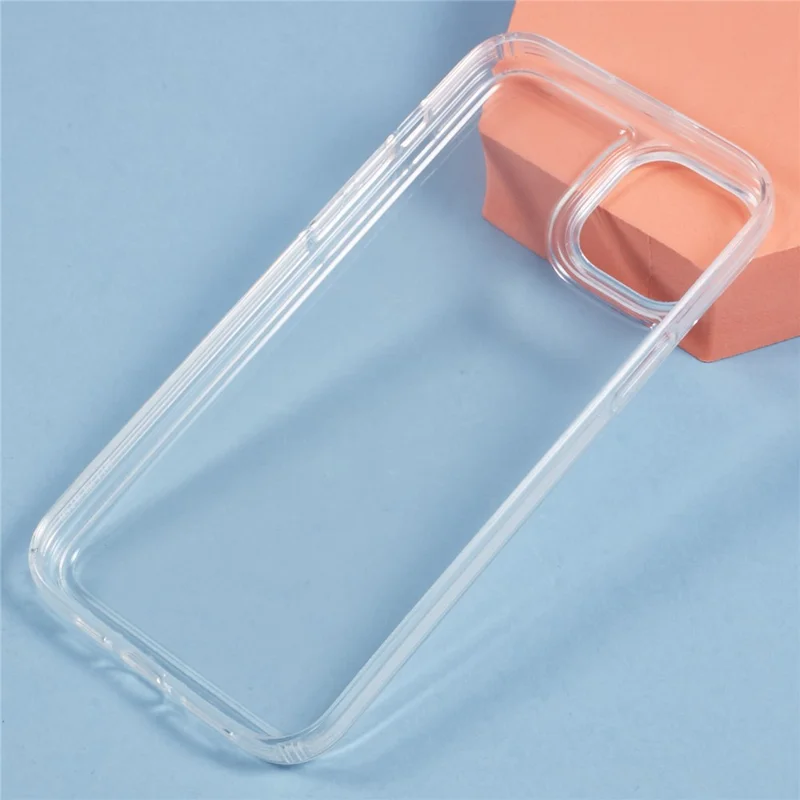 Coque pour iPhone 15 en TPU souple et transparent avec protection airbag.