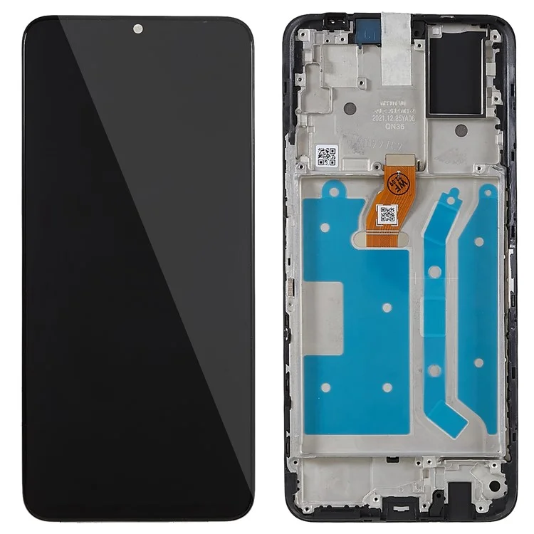 For Honor Play 30 Plus 5G / X7 Grade B LCD-Bildschirm und Digitizer-Baugruppe + Rahmenersatzteil (ohne Logo)