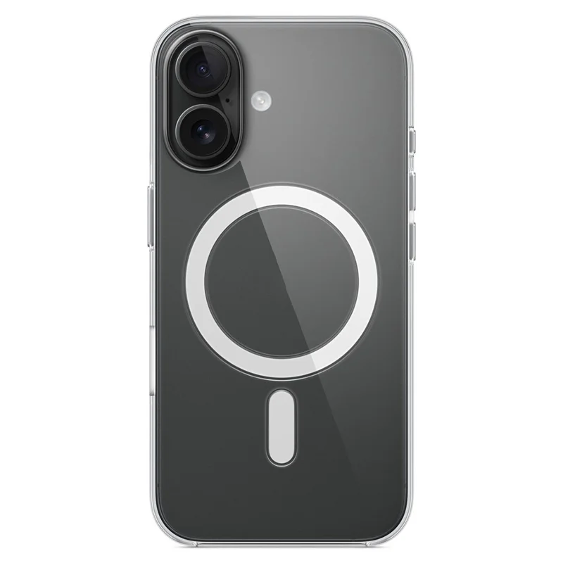 For iPhone 16 Case Compatible with MagSafe Hard PC Clear Phone Back Cover	