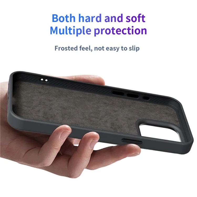 Für iPhone 15 Pro Max Smart E-Ink Handyhülle 4 Farben HD 3,97 Zoll Display NFC DIY anpassbarer Bildschirm - Grau