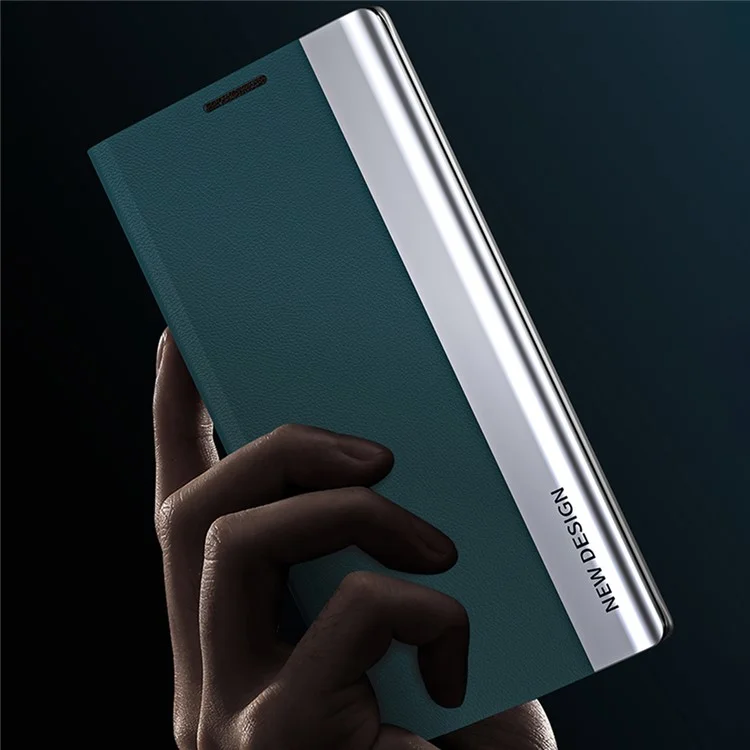 For Honor Magic7 Lite 5G / X9c 5G / X60 Pro 5G Case Anti-Drop Leather Phone Cover with Stand - Green
