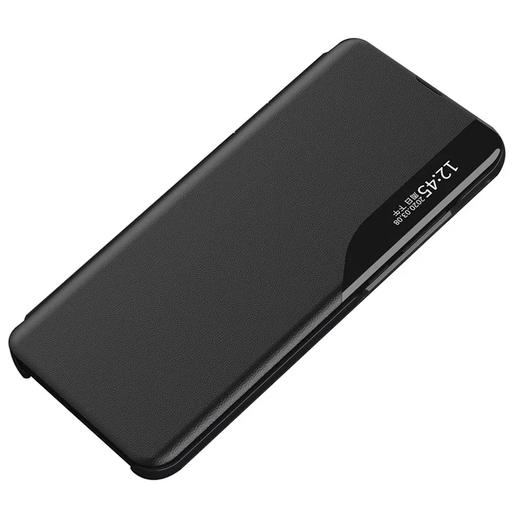 Custodia per telefono For Honor X9c 5G / X60 Pro 5G, in pelle con protezione completa e supporto - Nera