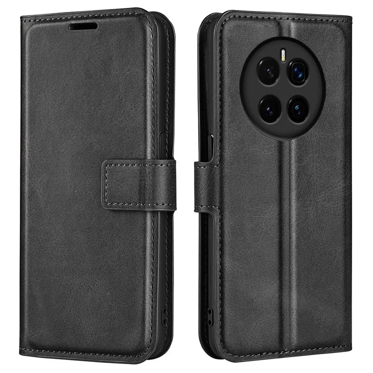 Étui de protection 5G Magic7 For Honor en cuir véritable à texture de veau anti-rayures - Noir