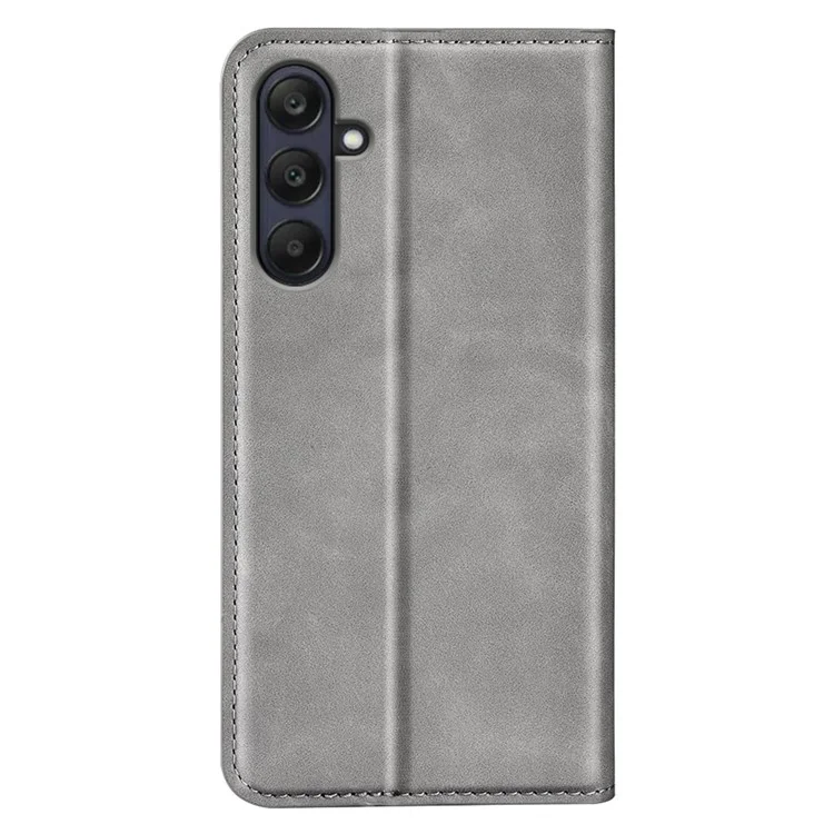Custodia per Samsung Galaxy A26 5G in pelle con tocco - Grigio