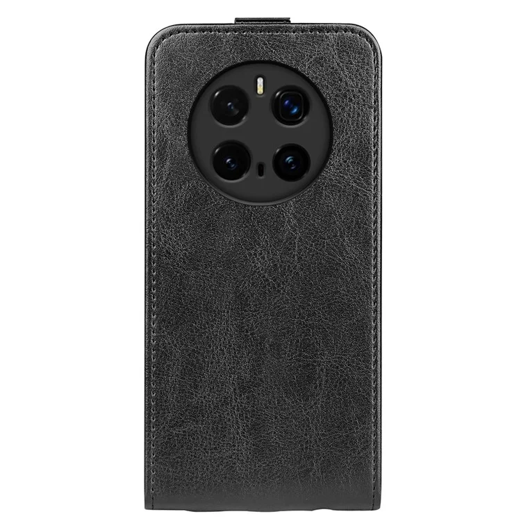 For Honor Magic7 Pro 5G Case with Card Slots Vertical Flip Leather Phone Cover - Black