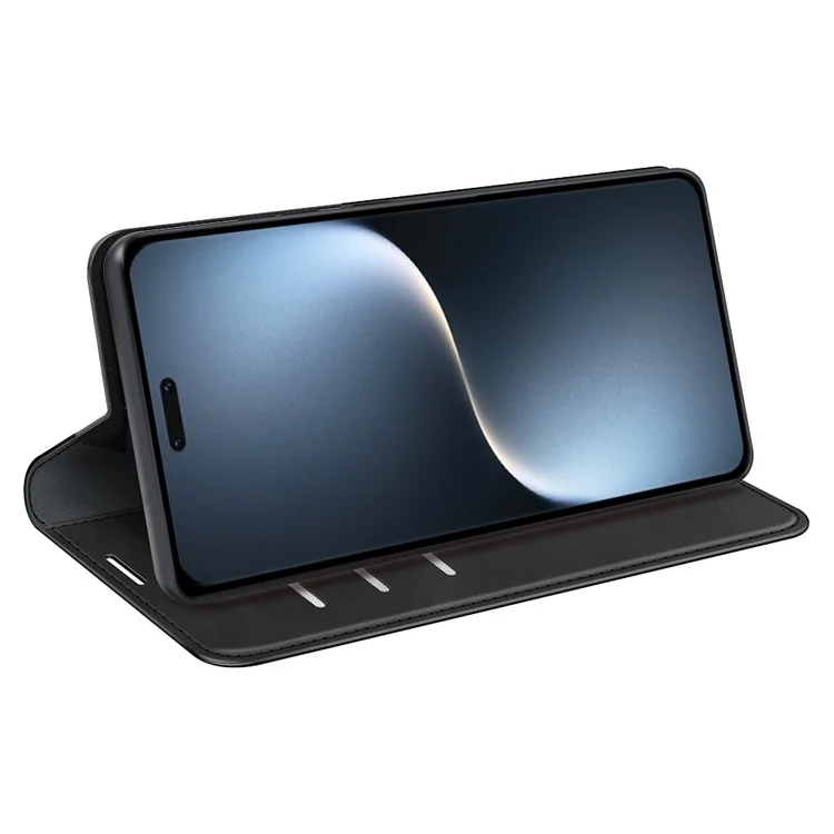 Funda para teléfono móvil Magic7 Pro 5G For Honor con toque de piel y cartera - Negro