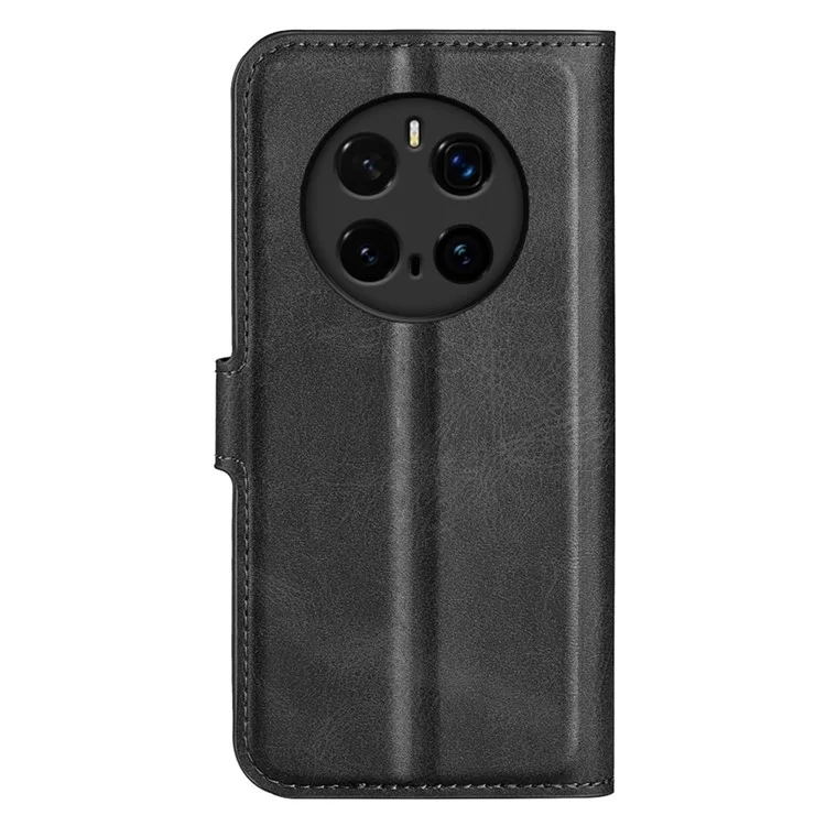 Étui de protection For Honor Magic7 Pro 5G antidérapant en cuir texturé veau - Noir