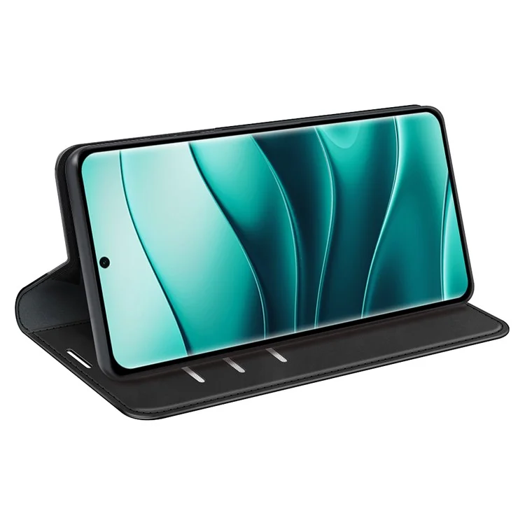 Coque pour Xiaomi Redmi Note 14 Pro+ 5G - Cuir tactile portefeuille - Noir