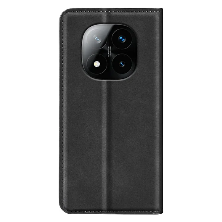 Coque pour Xiaomi Redmi Note 14 Pro+ 5G - Cuir tactile portefeuille - Noir