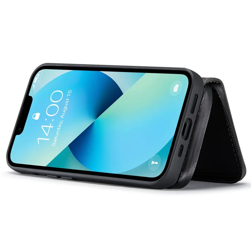 Caso à Prova de Choque da Jeehood Para Iphone 14 Plus PU - Preto