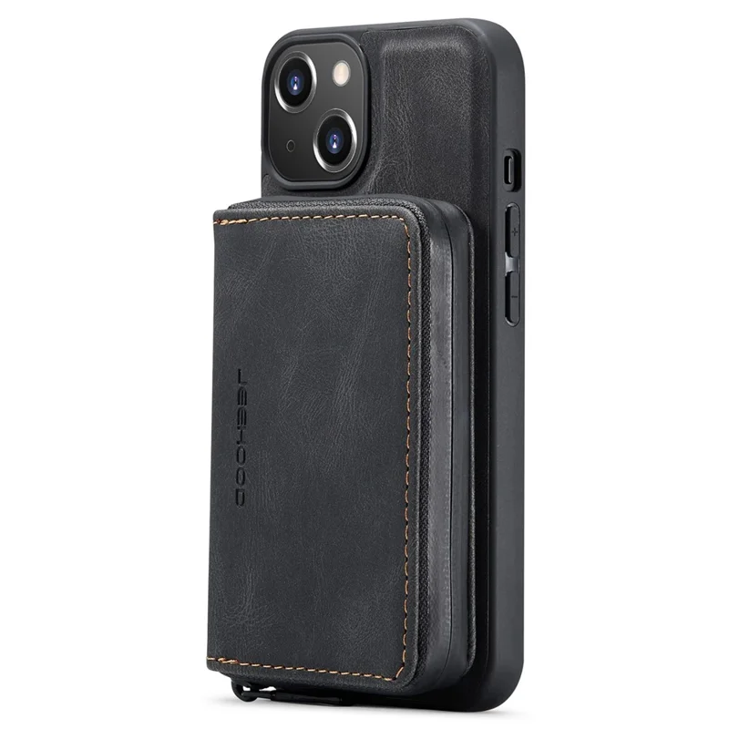 Caso à Prova de Choque da Jeehood Para Iphone 14 Plus PU - Preto