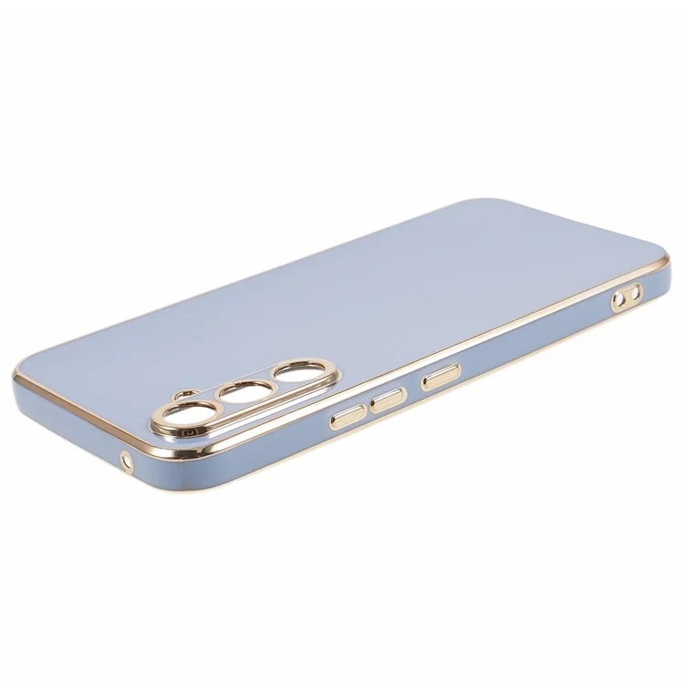 For Samsung Galaxy S24 FE Case TPU Slim Fit Shockproof Phone Cover 6D Electroplating - Grey