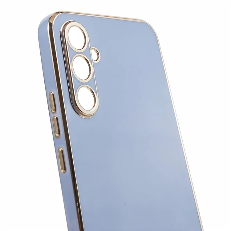 For Samsung Galaxy S24 FE Case TPU Slim Fit Shockproof Phone Cover 6D Electroplating - Grey