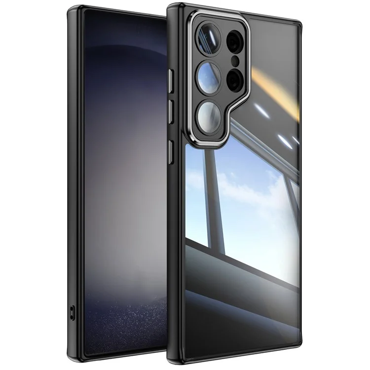 Для Samsung Galaxy S25 Ultra чехол противоударный TPU + акриловый защитный чехол для телефона - черный