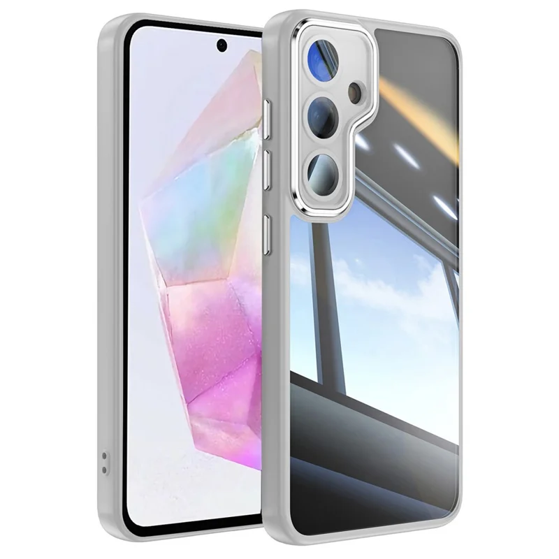 For Samsung Galaxy A26 5G Case Drop-Proof TPU + Acrylic Protective Phone Cover - Grey