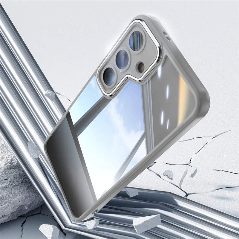 For Samsung Galaxy A26 5G Case Drop-Proof TPU + Acrylic Protective Phone Cover - Grey
