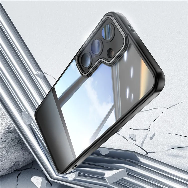 Funda para Samsung Galaxy A56 5G a prueba de caídas, de TPU + acrílico protector - Negro