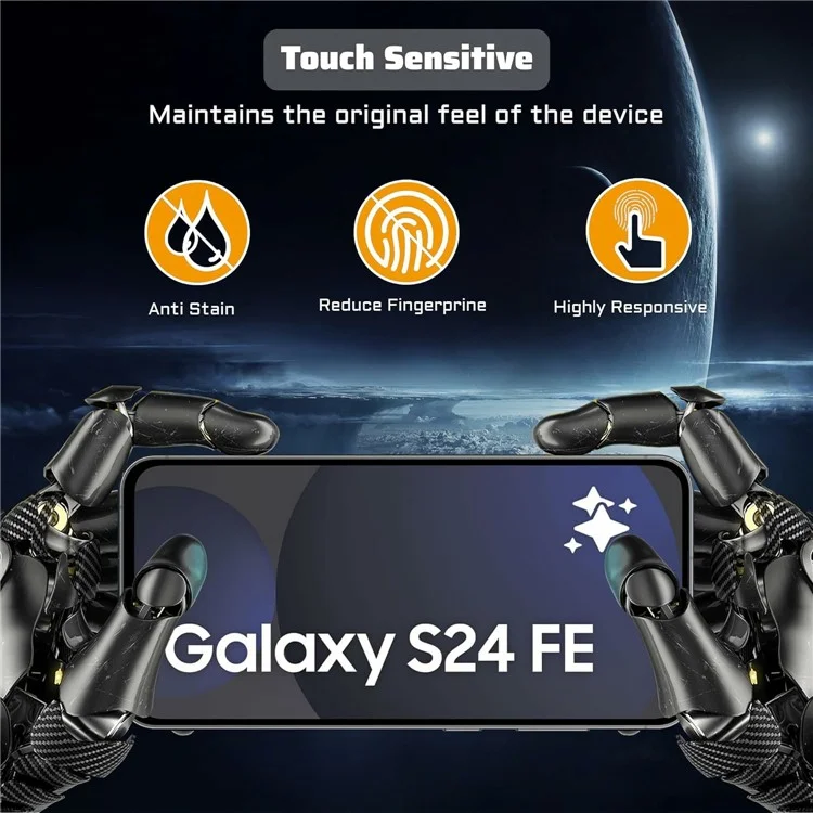 For Samsung Galaxy A26 5G Clear TPU Anti-Scratch Phone Case + 2.5D Arc Edge Screen Protector