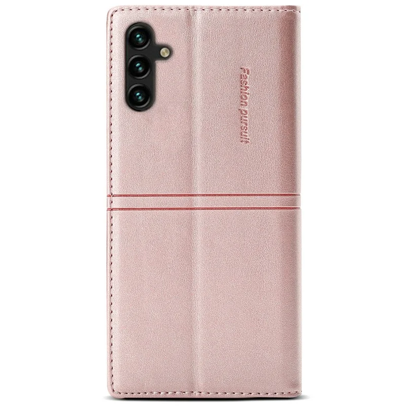 For Samsung Galaxy A36 5G Wallet Case Magnetic Closing Leather Phone Cover - Rose Gold