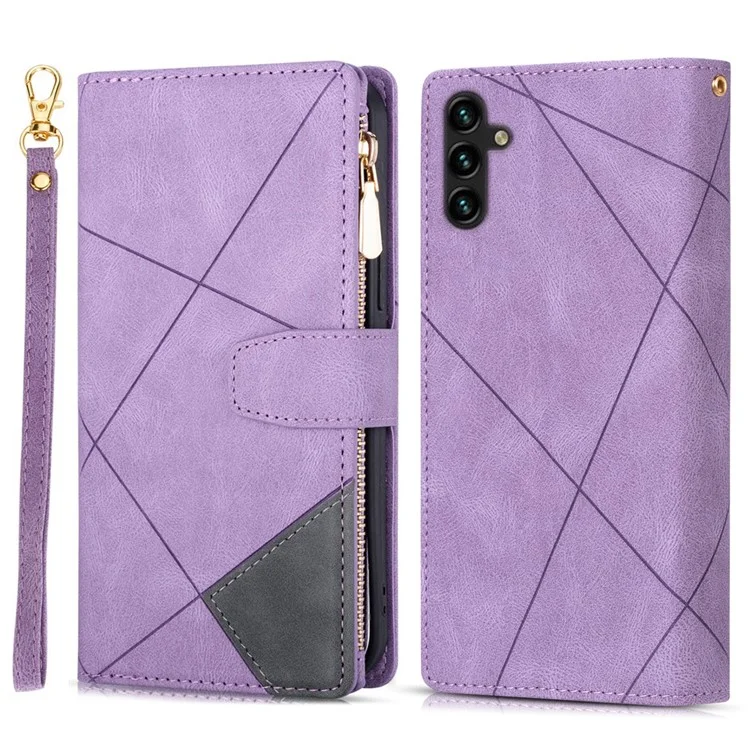 Custodia portafoglio per Samsung Galaxy A26 5G, cover per telefono in pelle con colore sfumato e supporto - Viola