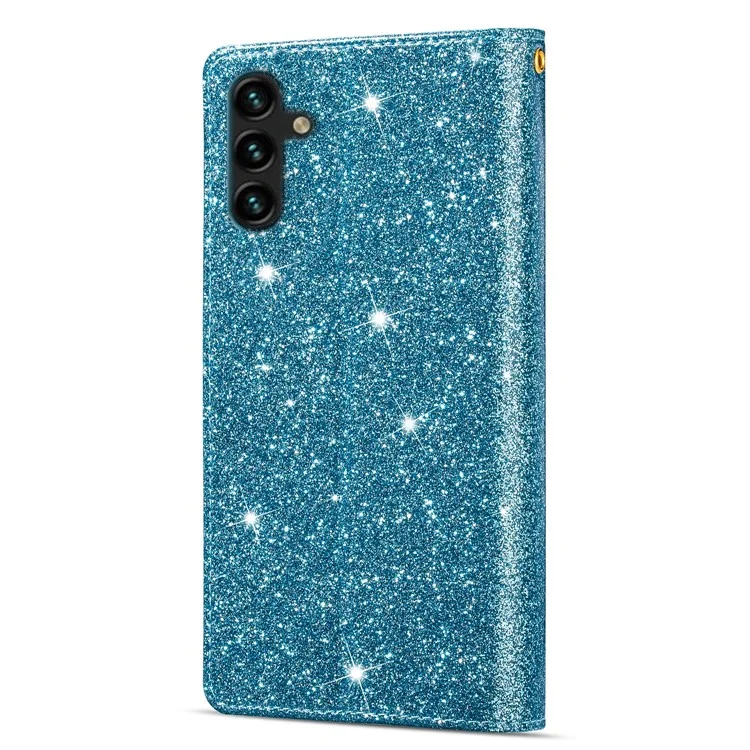 Für Samsung Galaxy A26 5G Hülle Sternenhimmel-Carving-Leder-Wallet-Handyhülle - Blau