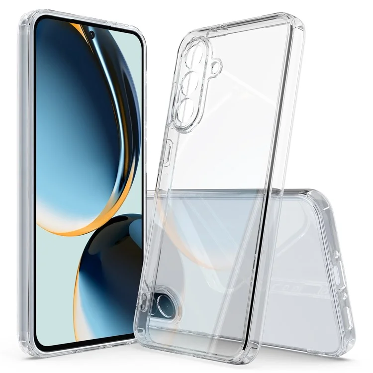 Coque de téléphone transparente pour Samsung Galaxy A26 5G, en TPU + acrylique, résistante aux chocs.