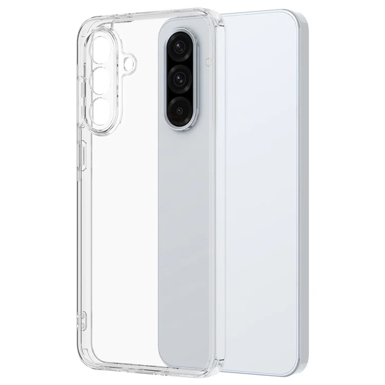 Custodia trasparente per Samsung Galaxy A56 5G, in TPU + acrilico, cover posteriore antiurto per telefono