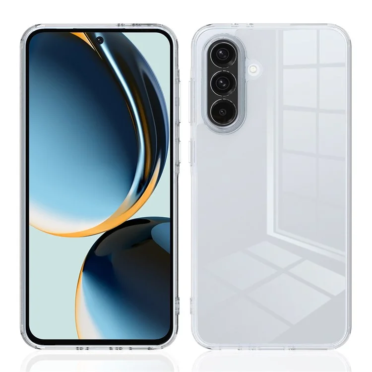 Custodia trasparente per Samsung Galaxy A56 5G, in TPU + acrilico, cover posteriore antiurto per telefono