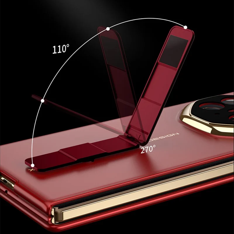 GKK For Huawei Mate XT Ultimate Case Ultra Thin Hard PC Phone Back Cover with Kickstand - Black